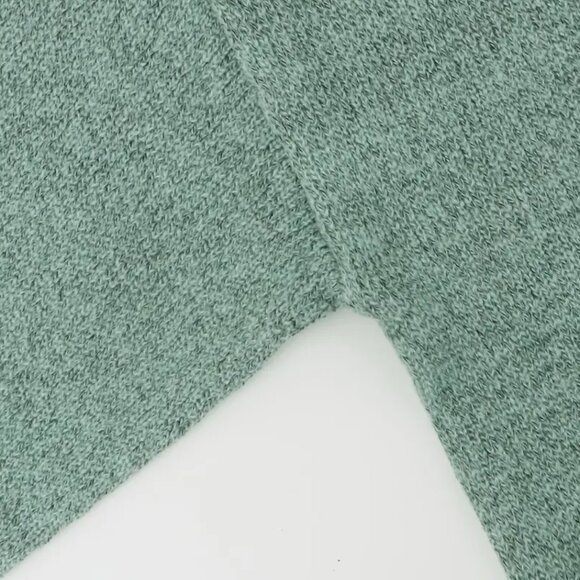 Women's Plus Color Block Long Sleeve V Neck Floral Trim Casual Sweater - Picture 4 of 6